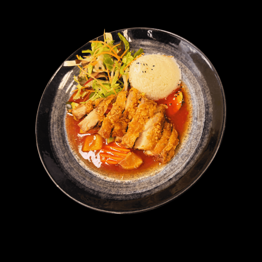 Mittag Süß-saure Soße Hähnchen